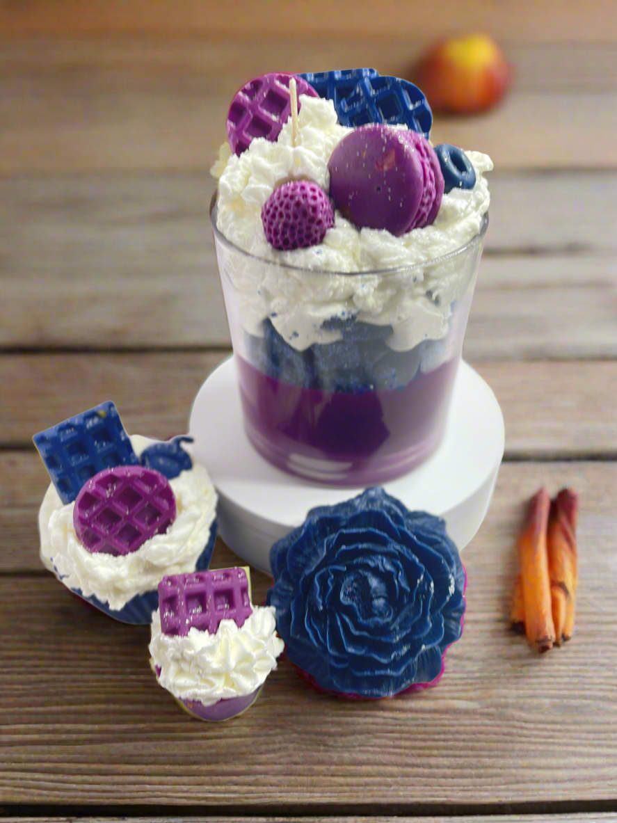Ruby Glaze Candle Cupcake