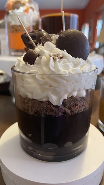 Cafe Mocha Latte Dessert Candle