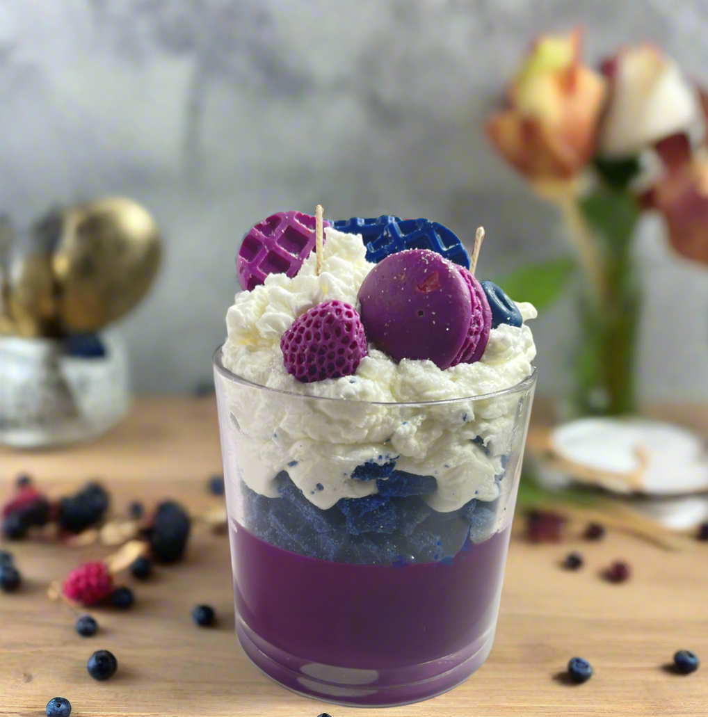 Ruby Glaze Dessert Candle