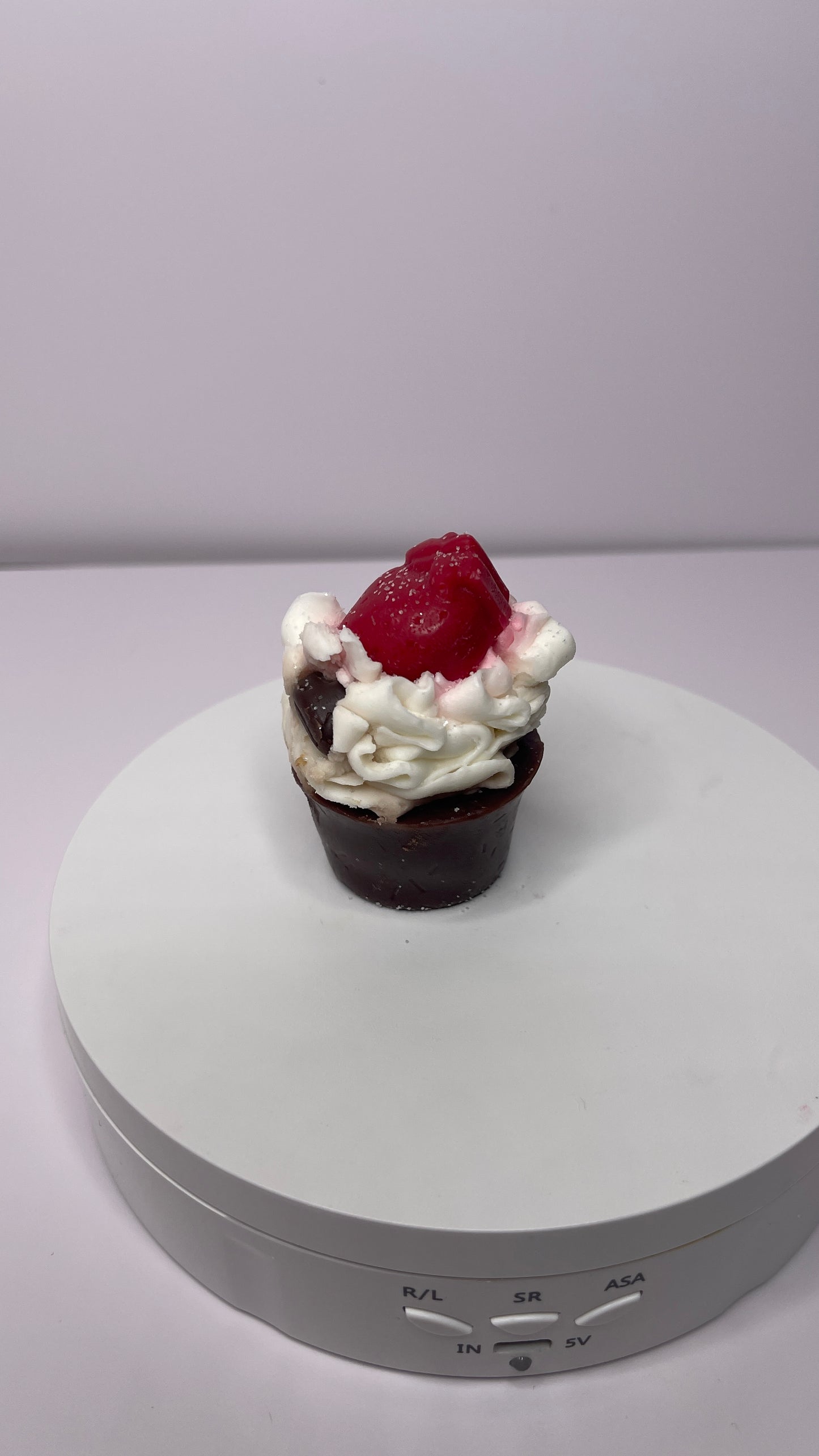Cafe Mocha Latte Candle Cupcake