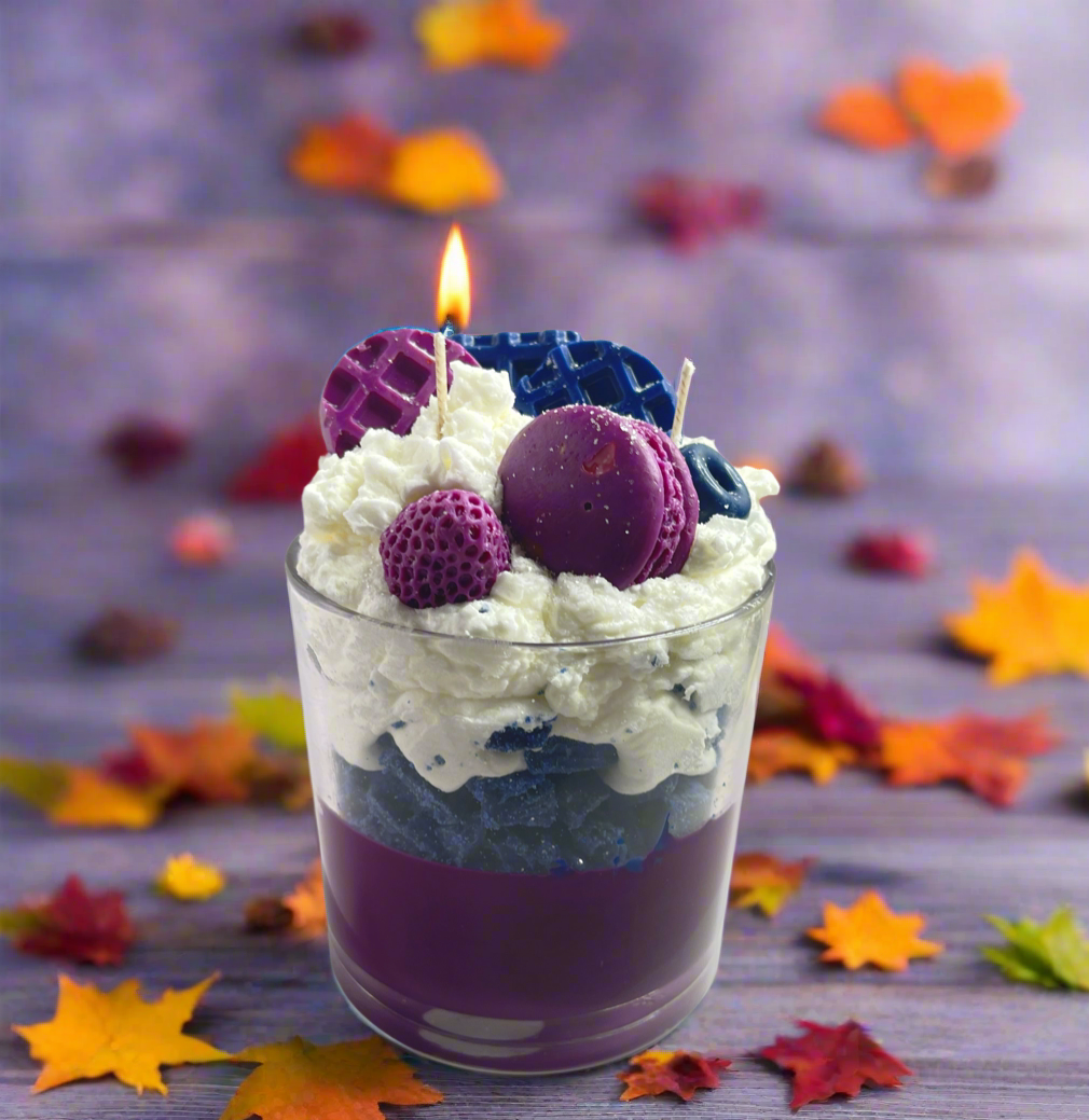 Ruby Glaze Dessert Candle