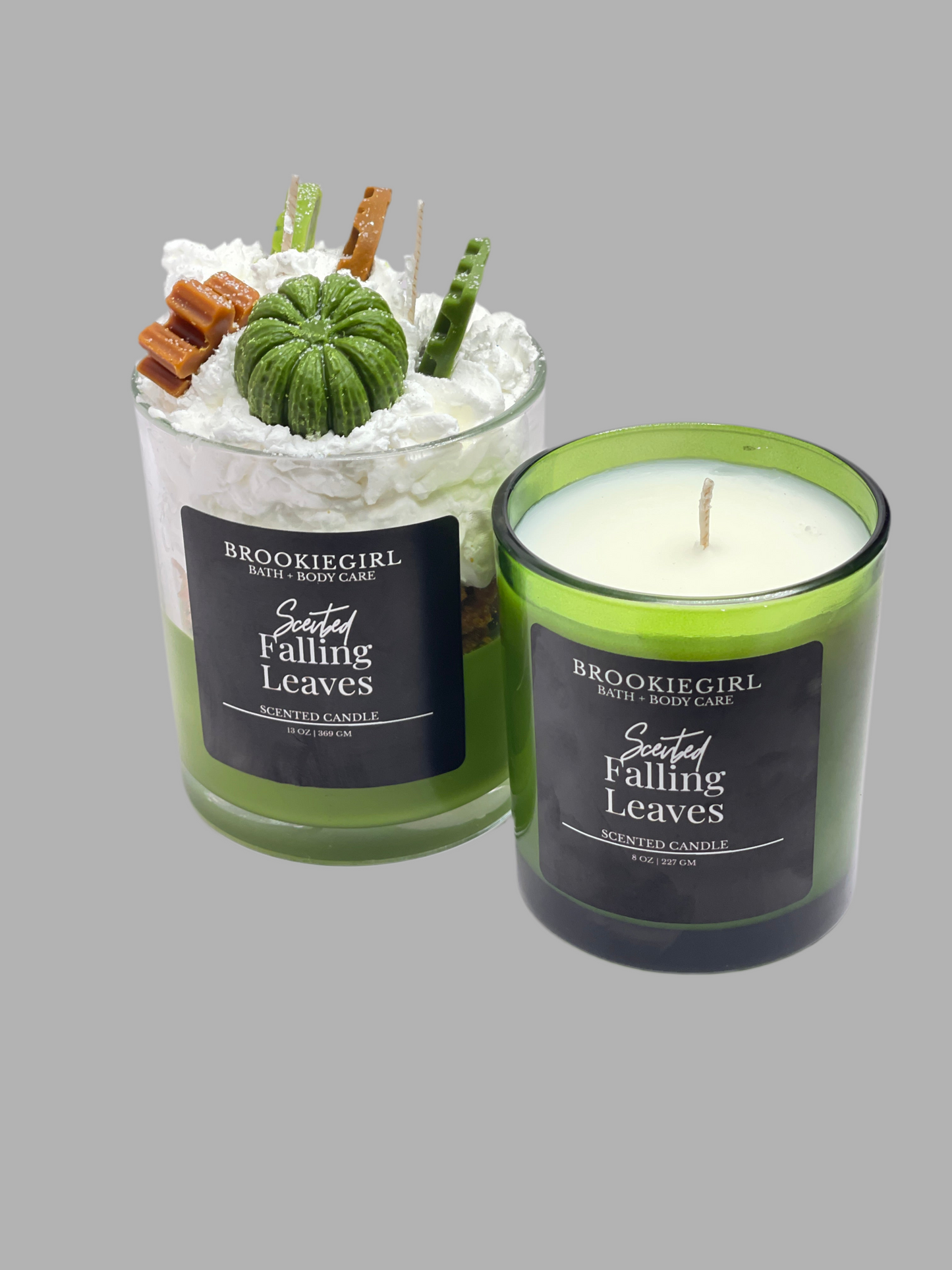 Falling Leaves Dessert Candle