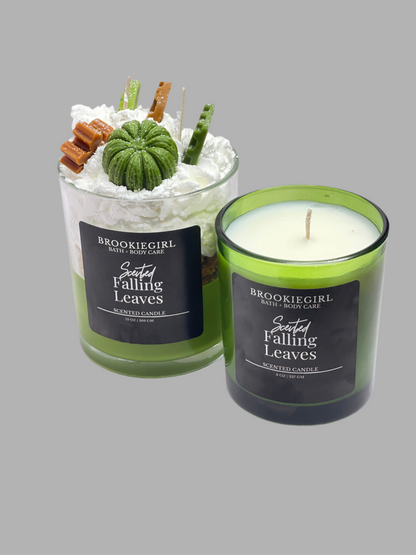 Falling Leaves Dessert Candle
