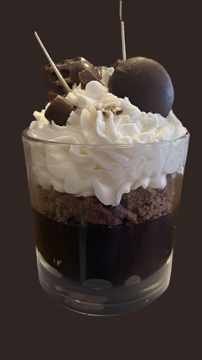 Cafe Mocha Latte Dessert Candle