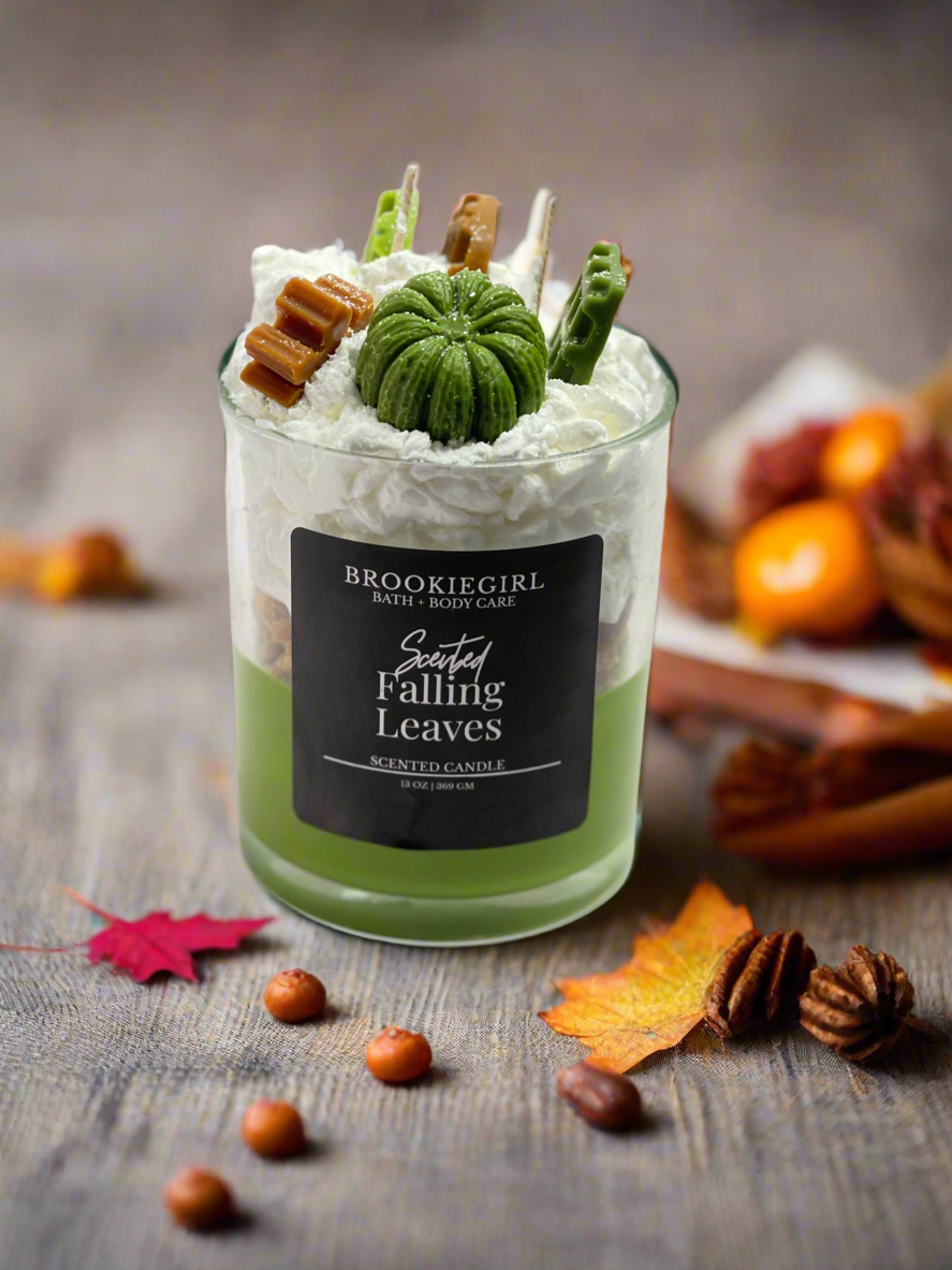 Falling Leaves Dessert Candle