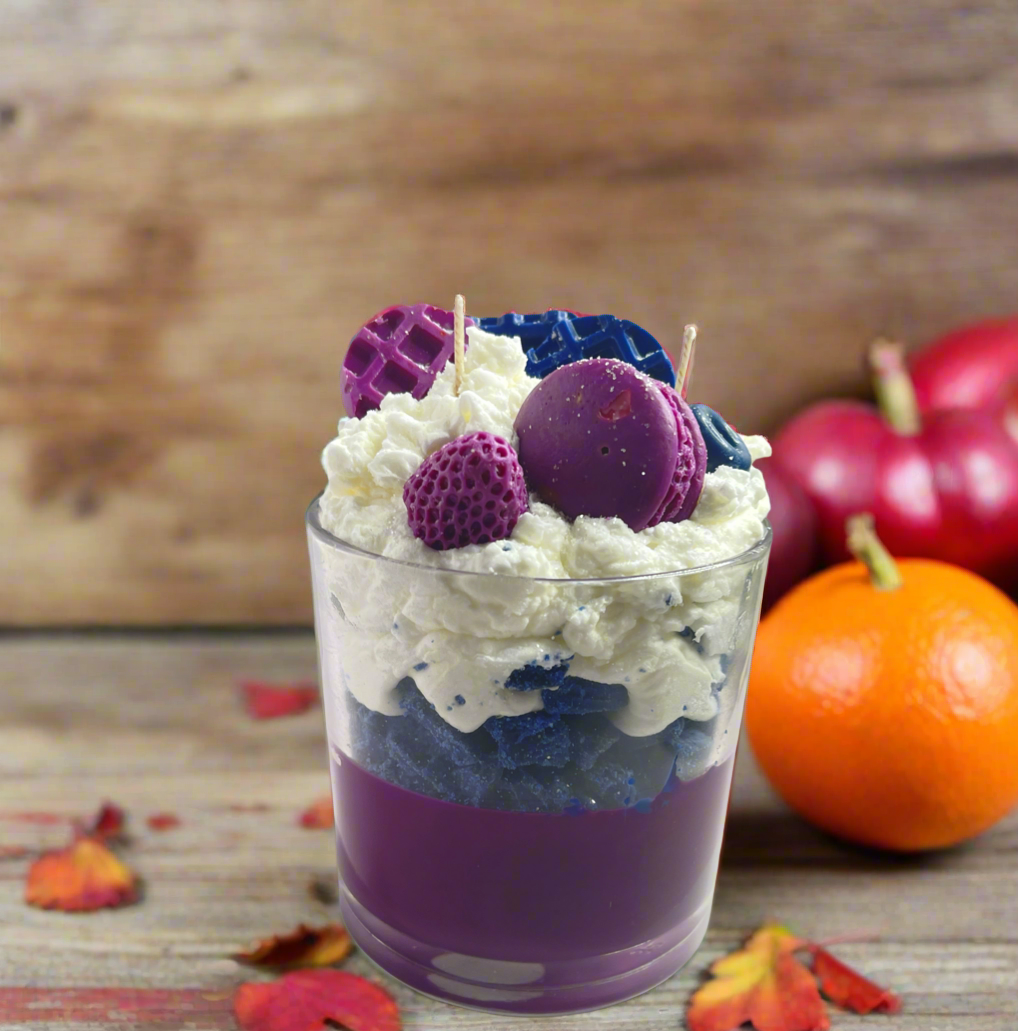 Ruby Glaze Dessert Candle