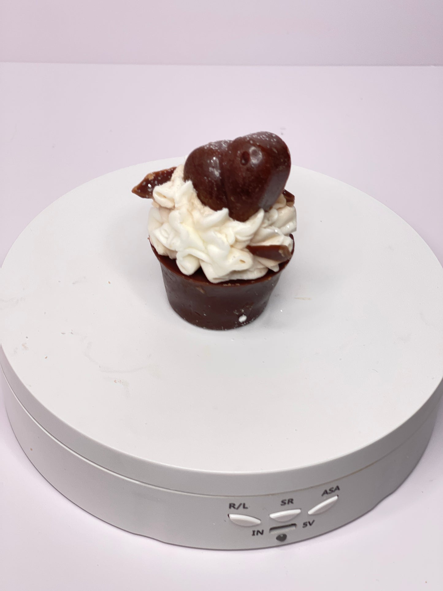 Cafe Mocha Latte Candle Cupcake