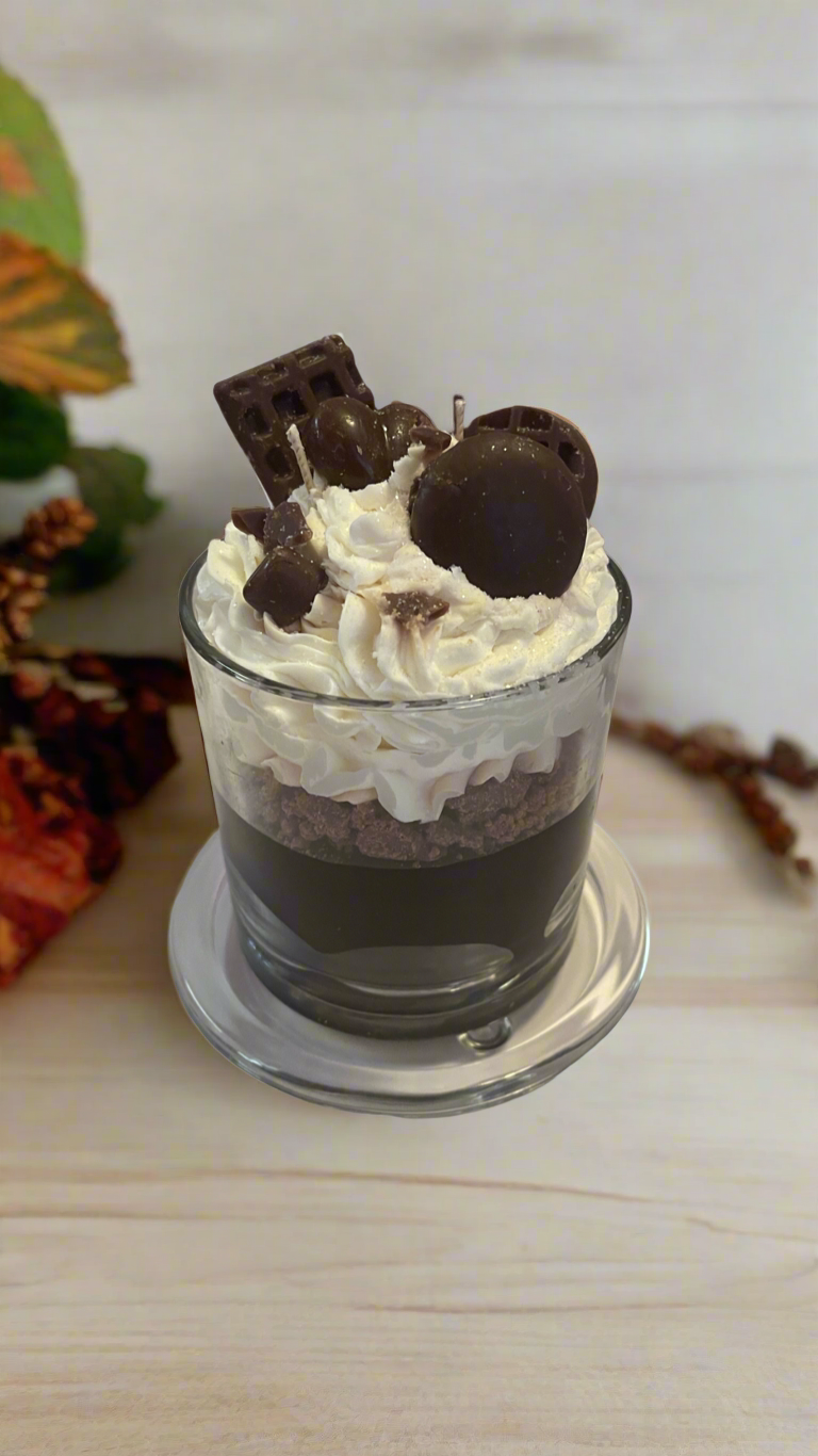 Cafe Mocha Latte Dessert Candle