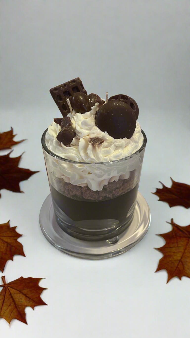 Cafe Mocha Latte Dessert Candle