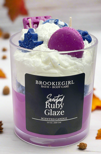 Ruby Glaze Dessert Candle