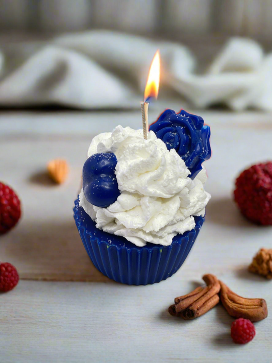 Sweater Weather Candle Cupcake
