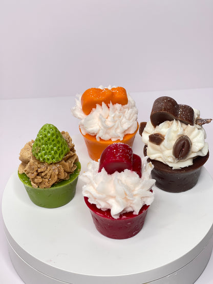 Cafe Mocha Latte Candle Cupcake
