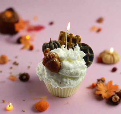 Toasted Marshmallow Candle Cupcake
