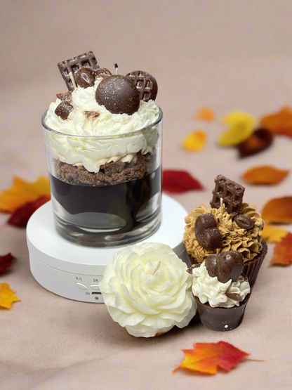 Toasted Marshmallow Candle Cupcake