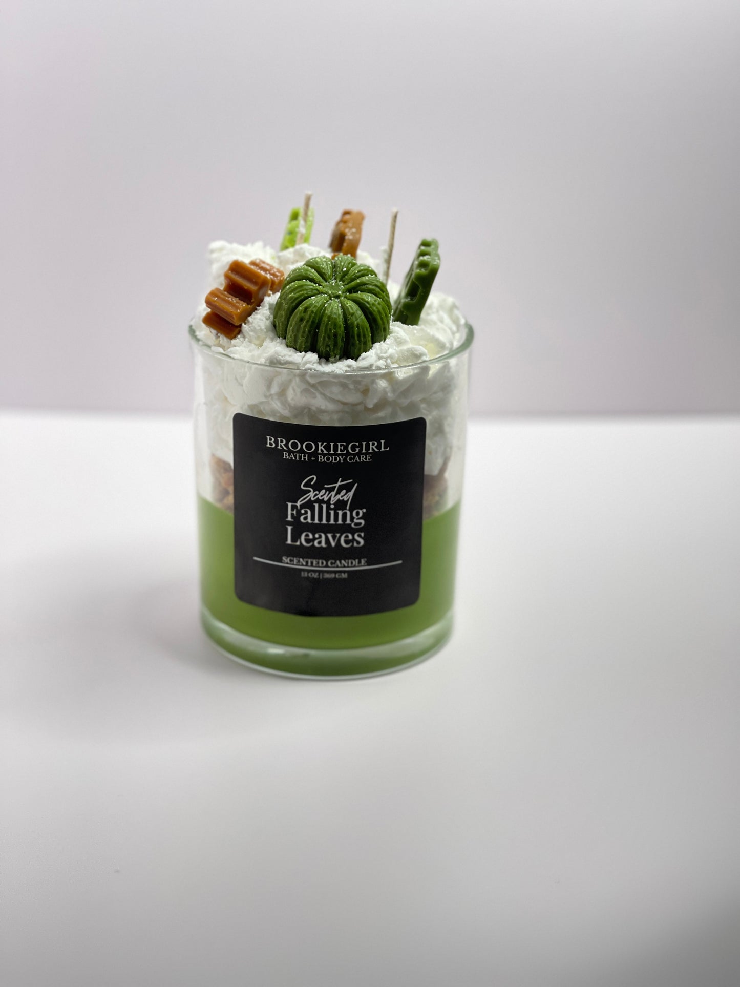 Falling Leaves Dessert Candle