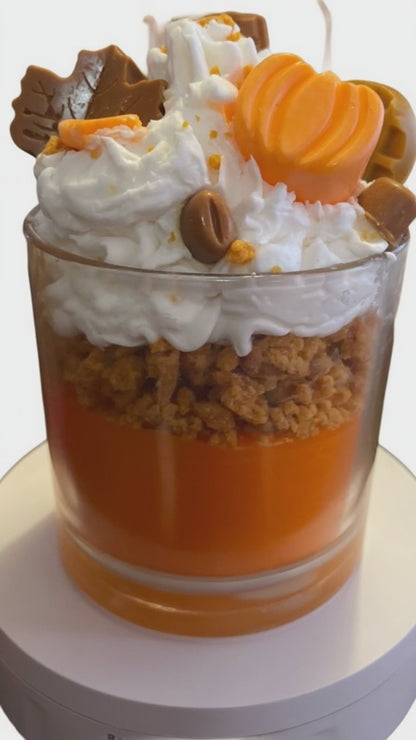 Pumpkin Pecan Waffles Dessert  Candle