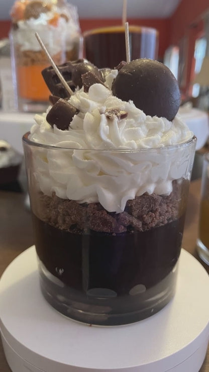 Cafe Mocha Latte Dessert Candle
