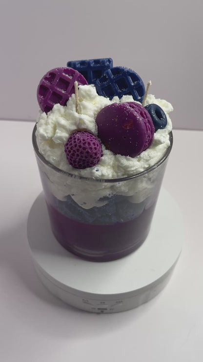 Ruby Glaze Dessert Candle